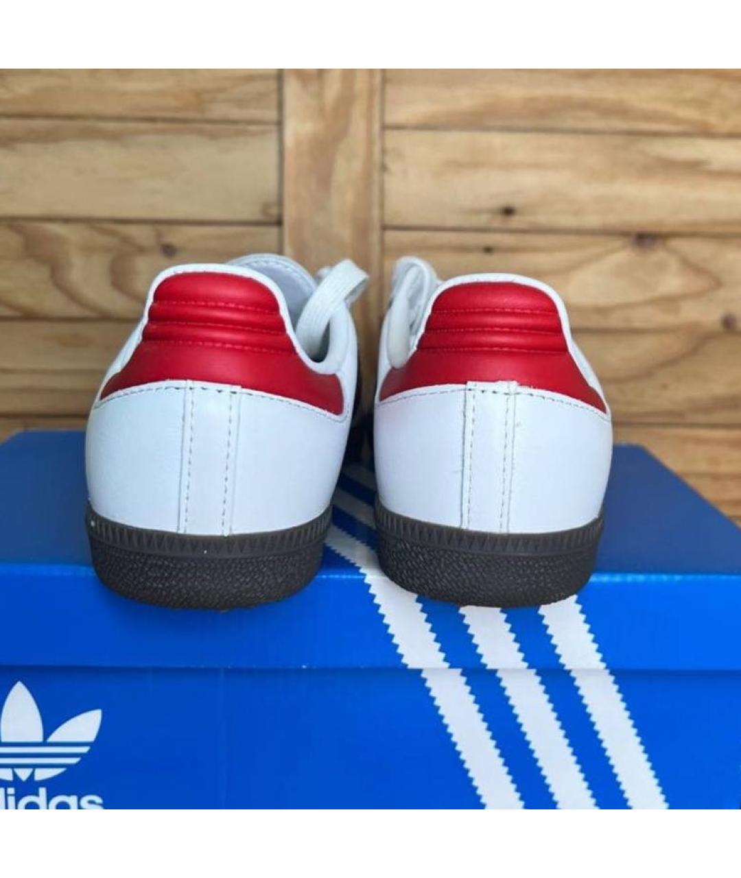 ADIDAS Белые кожаные кеды, фото 5