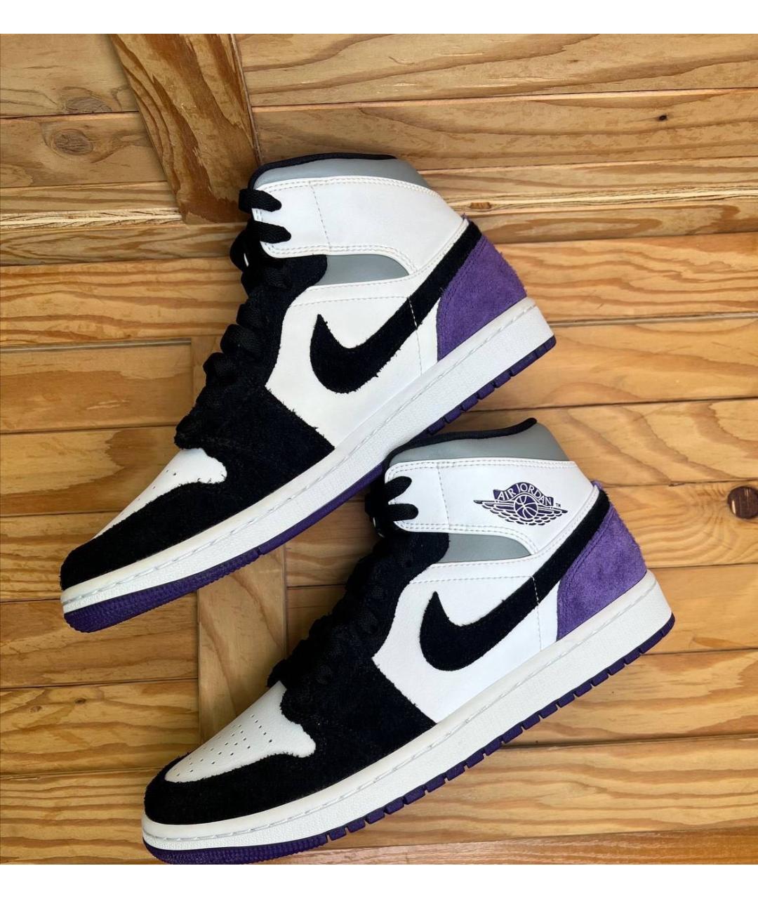 NIKE Белые кожаные высокие кроссовки / кеды, фото 3