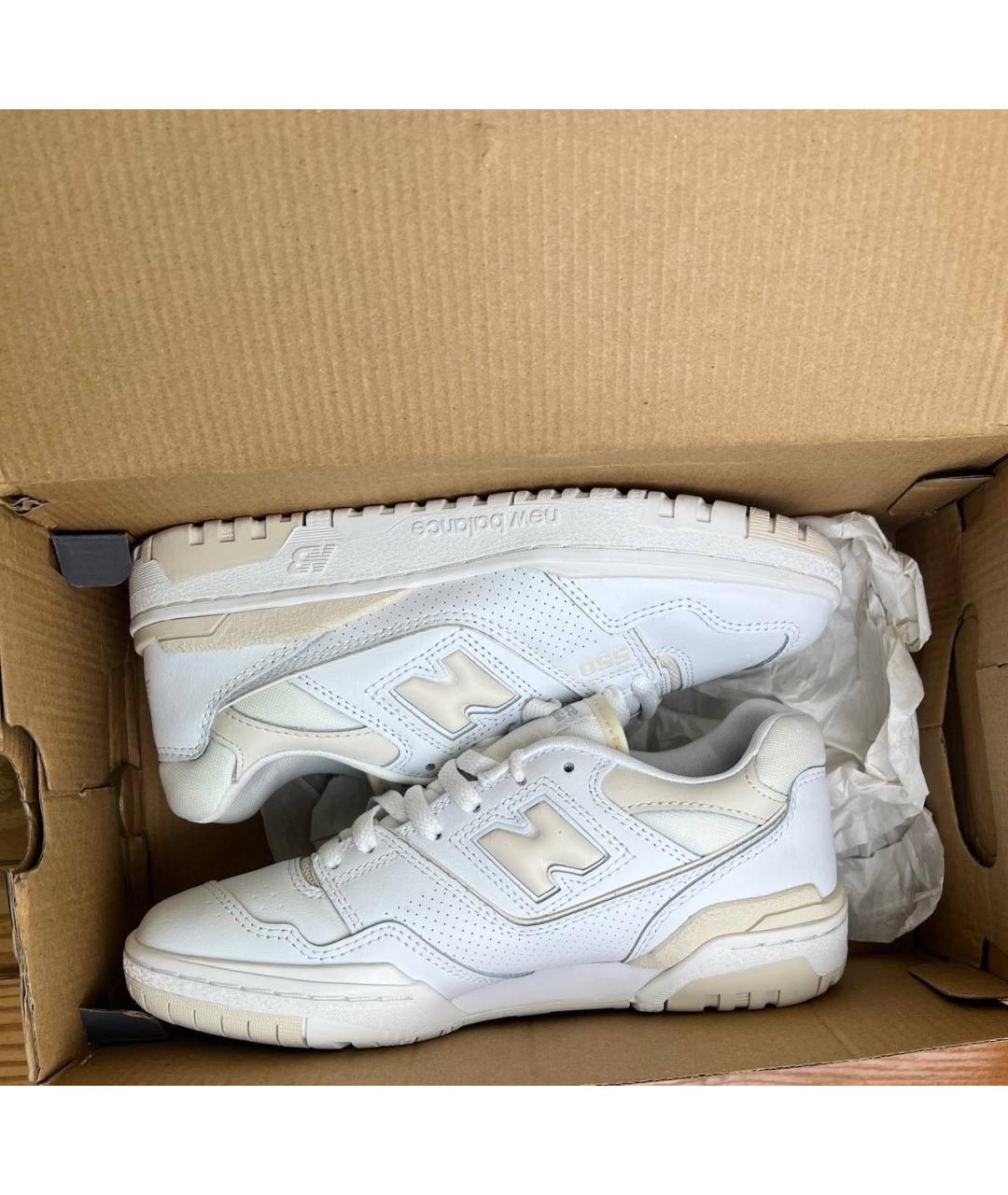NEW BALANCE Белые замшевые высокие кроссовки / кеды, фото 5