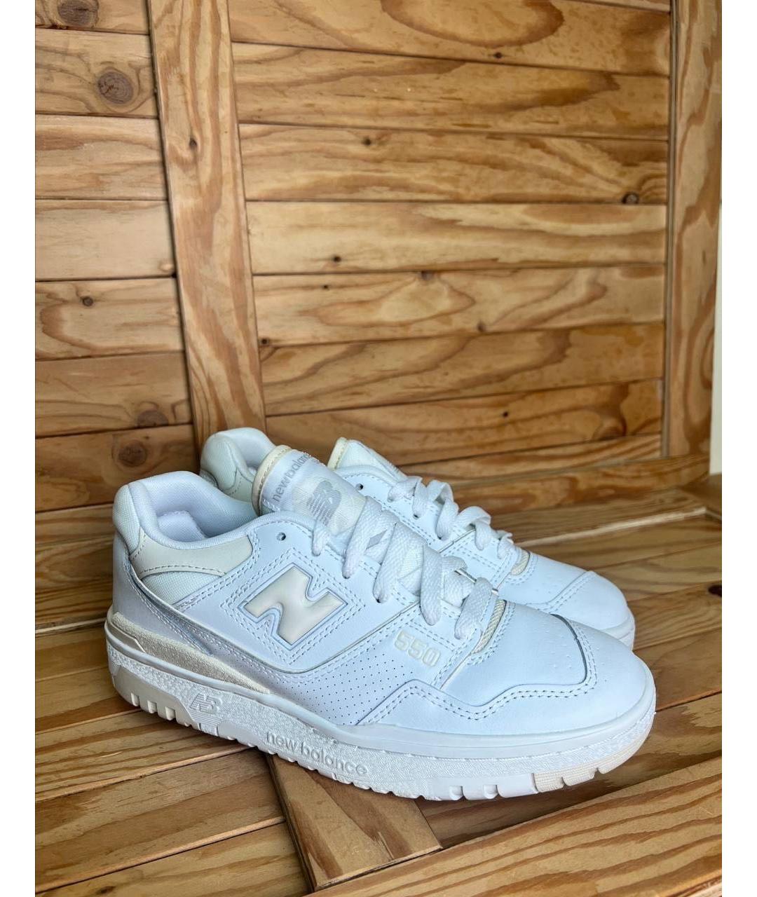 NEW BALANCE Белые замшевые высокие кроссовки / кеды, фото 2