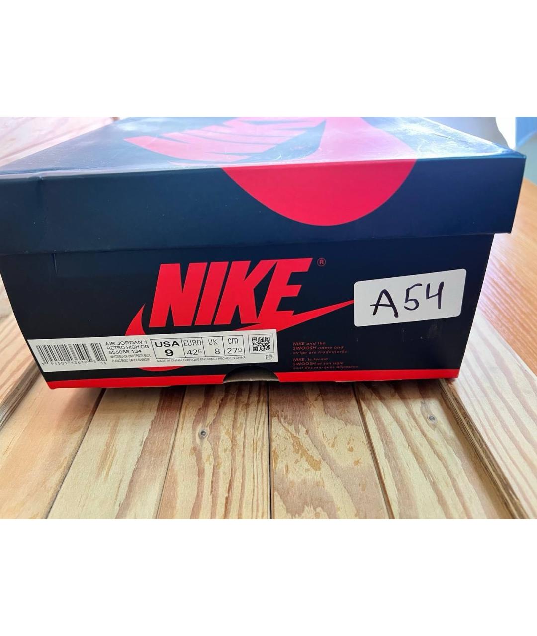 NIKE Белые кожаные высокие кроссовки / кеды, фото 6