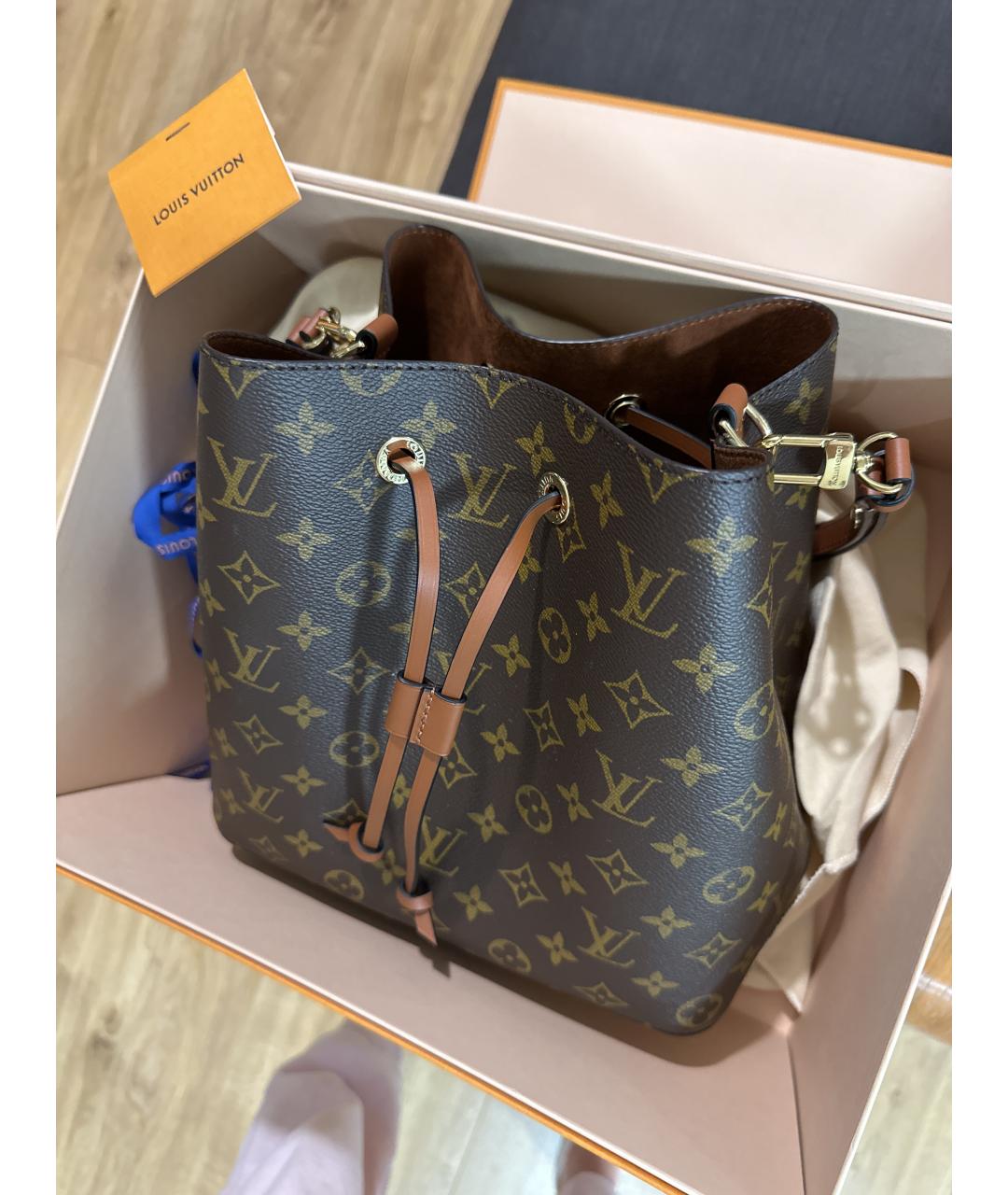 LOUIS VUITTON Коричневая сумка через плечо, фото 4