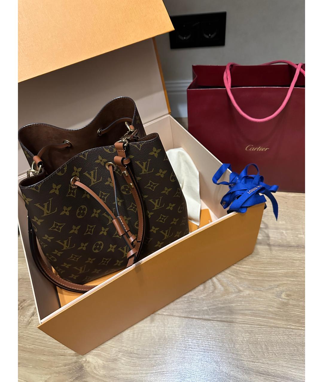 LOUIS VUITTON Коричневая сумка через плечо, фото 2