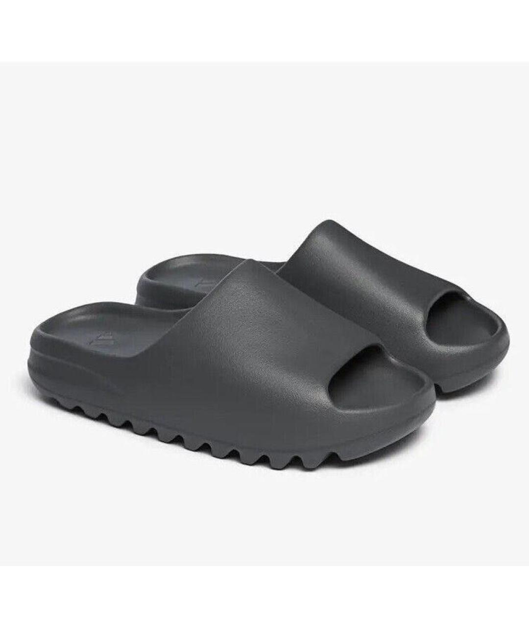 ADIDAS Черные резиновые шлепанцы, фото 2