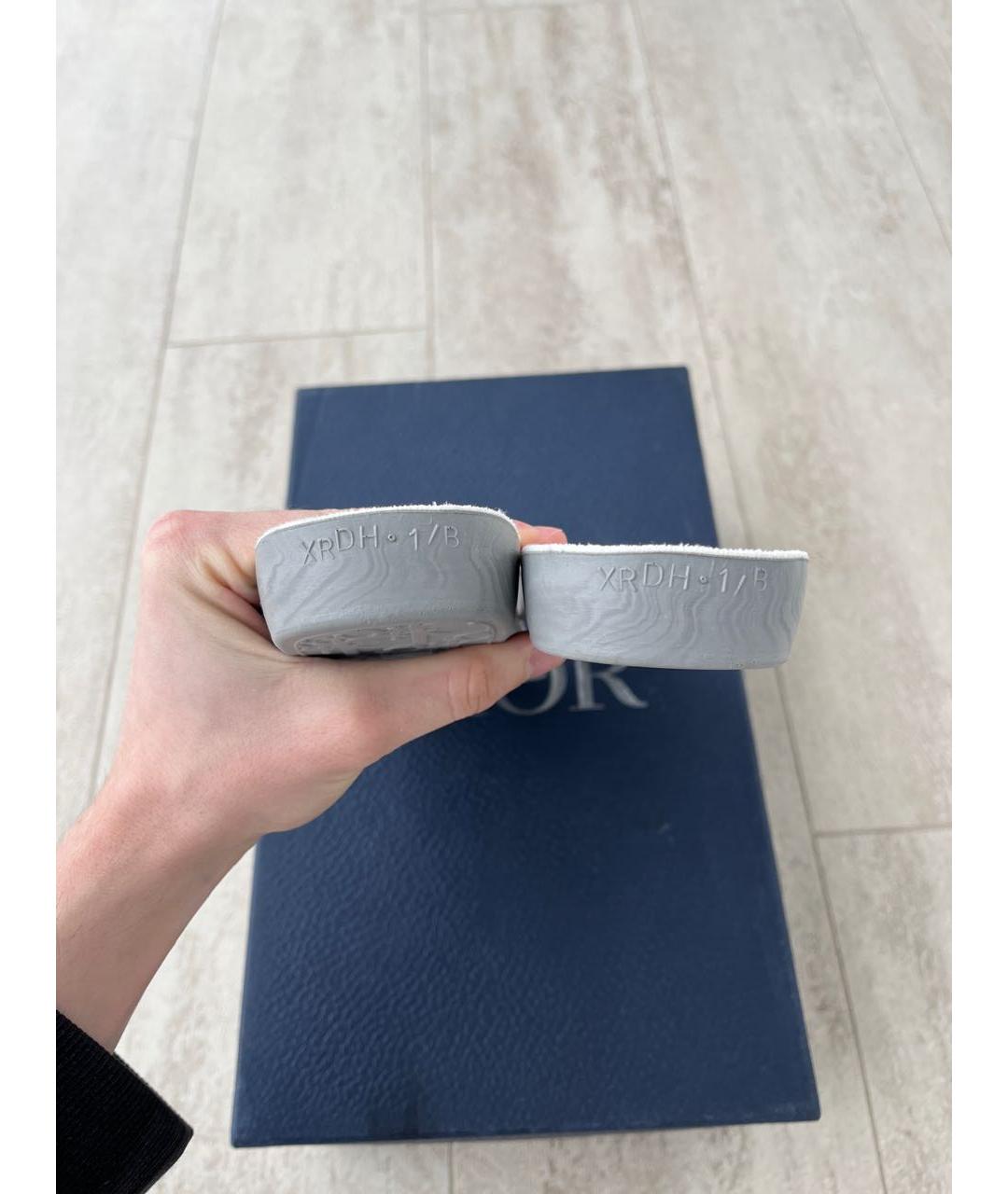 CHRISTIAN DIOR Бежевые кожаные кеды, фото 6