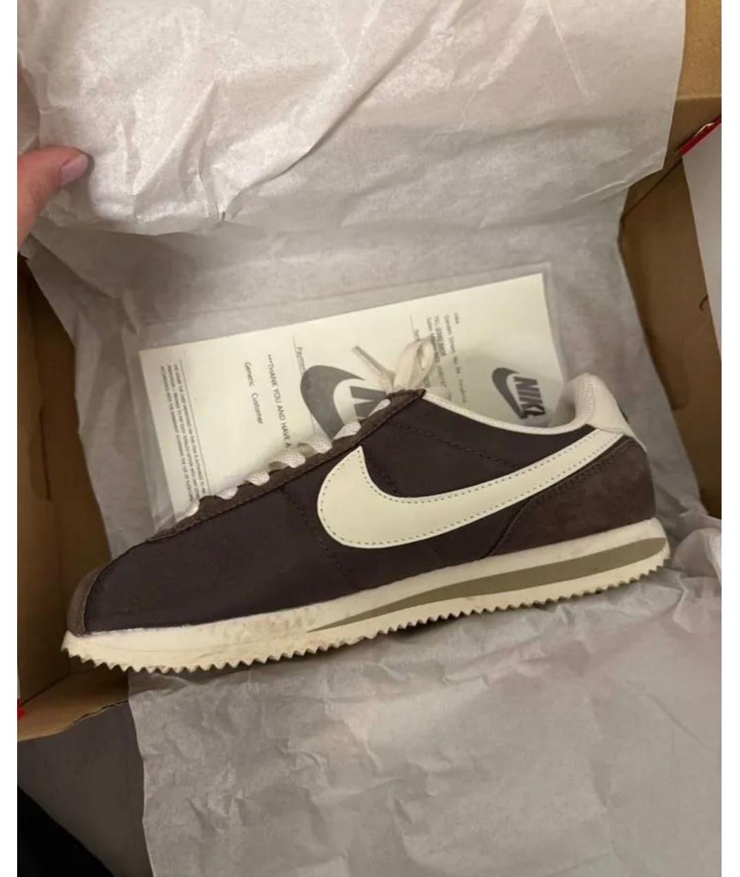 NIKE Коричневые текстильные кроссовки, фото 8