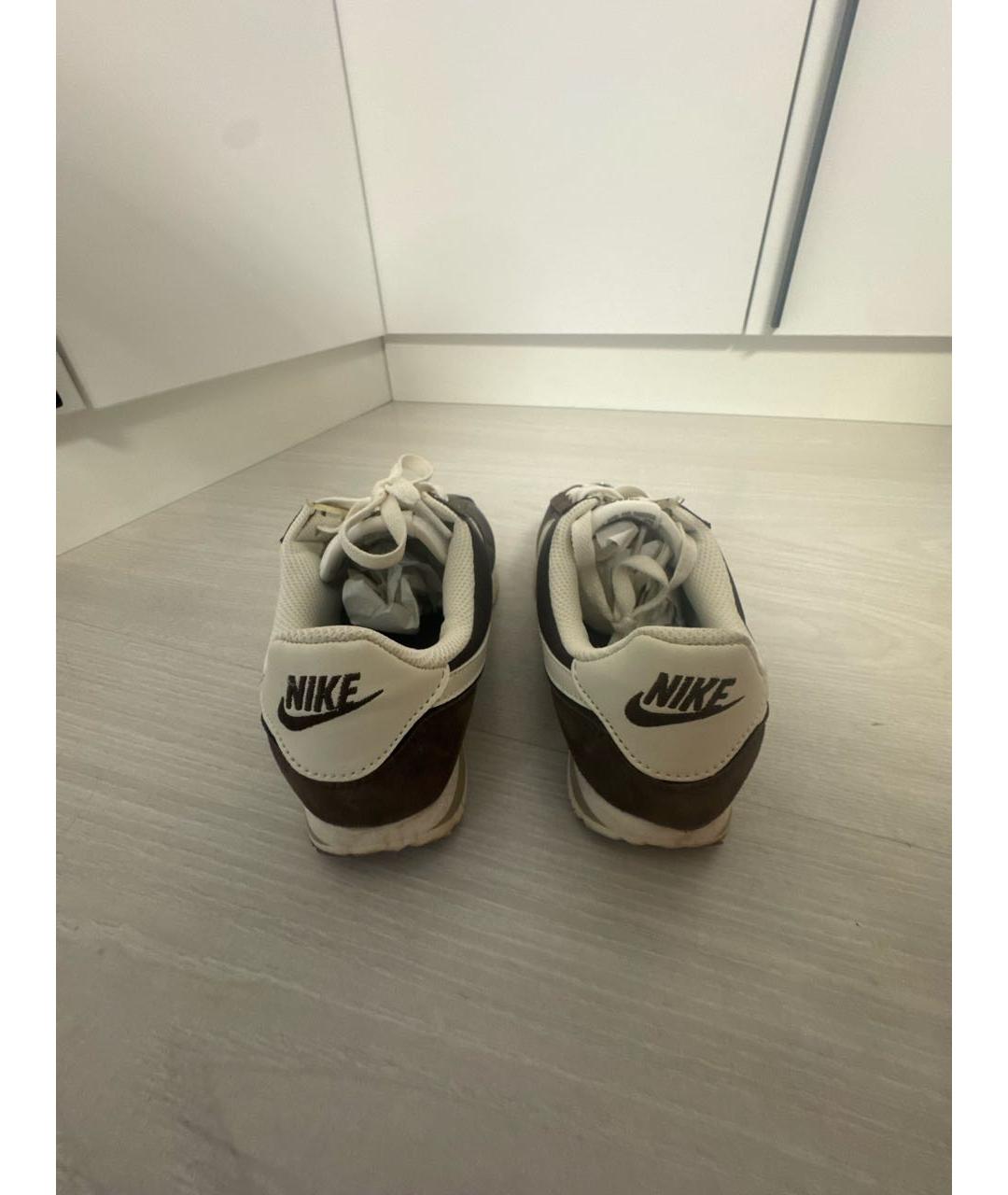 NIKE Коричневые текстильные кроссовки, фото 4