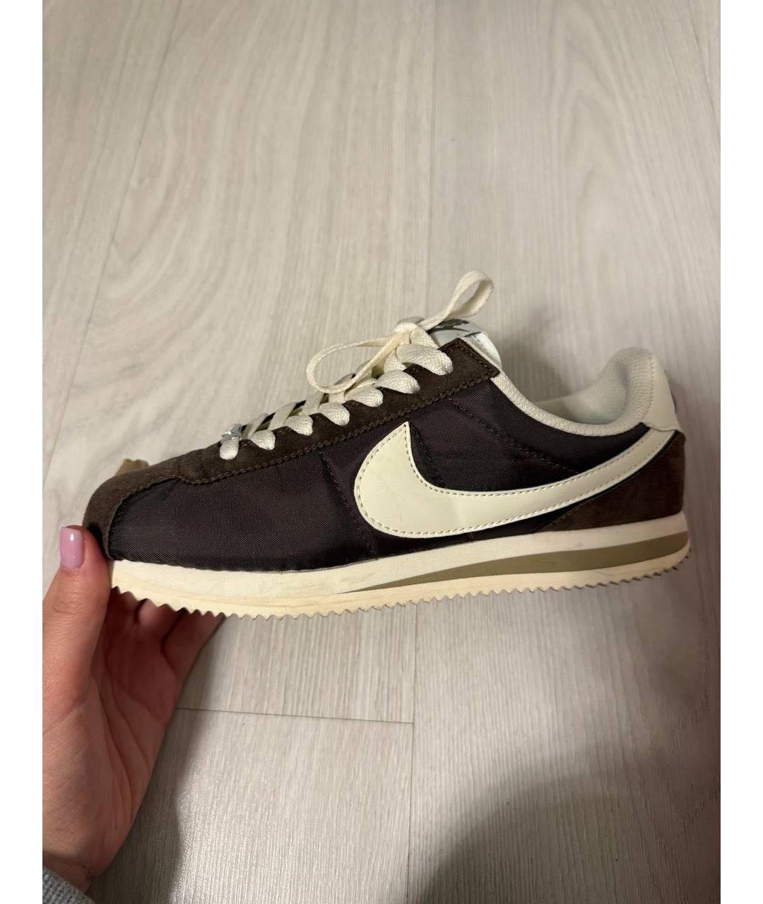 NIKE Коричневые текстильные кроссовки, фото 7