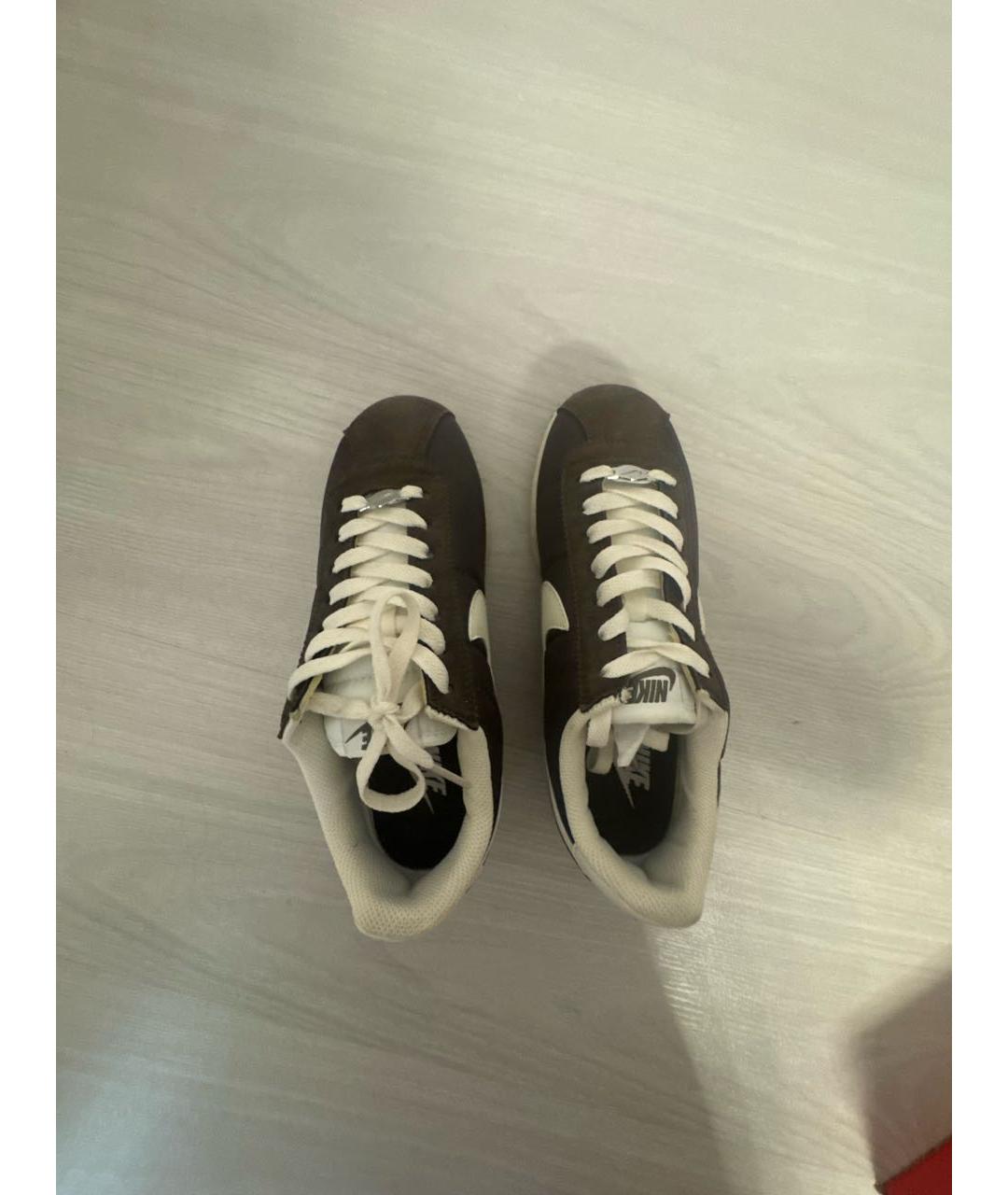 NIKE Коричневые текстильные кроссовки, фото 3