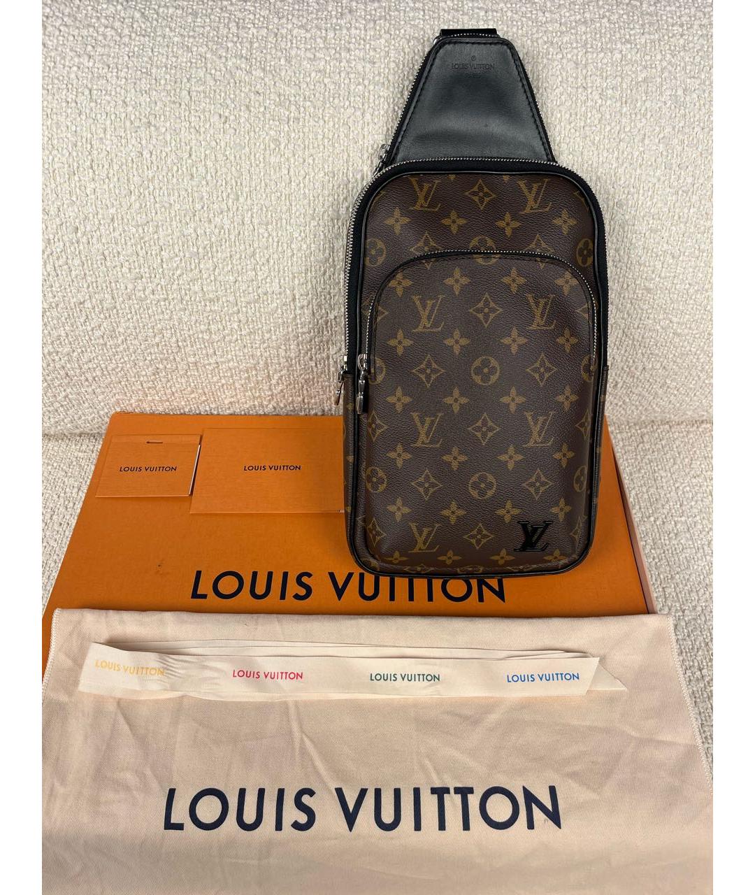 LOUIS VUITTON Коричневая сумка на плечо, фото 5