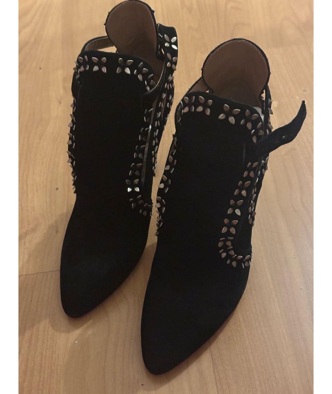 ALAIA Черные замшевые ботильоны, фото 2