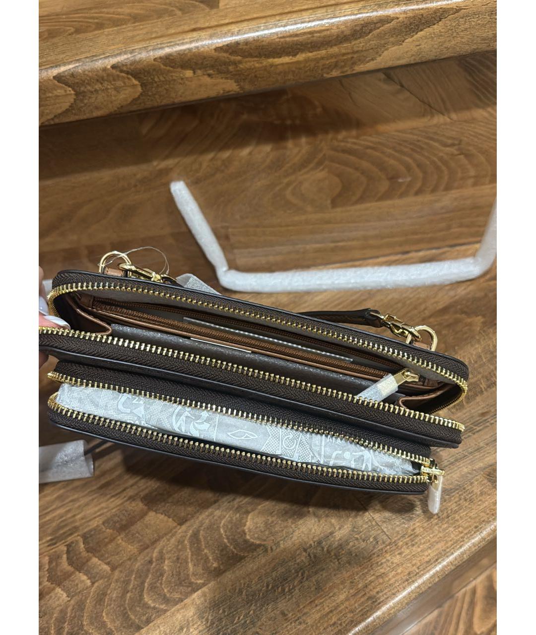 MICHAEL KORS Коричневая сумка через плечо, фото 5