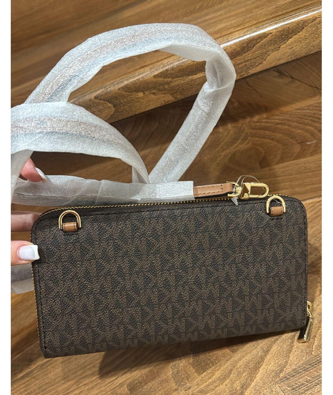 MICHAEL KORS Коричневая сумка через плечо, фото 3