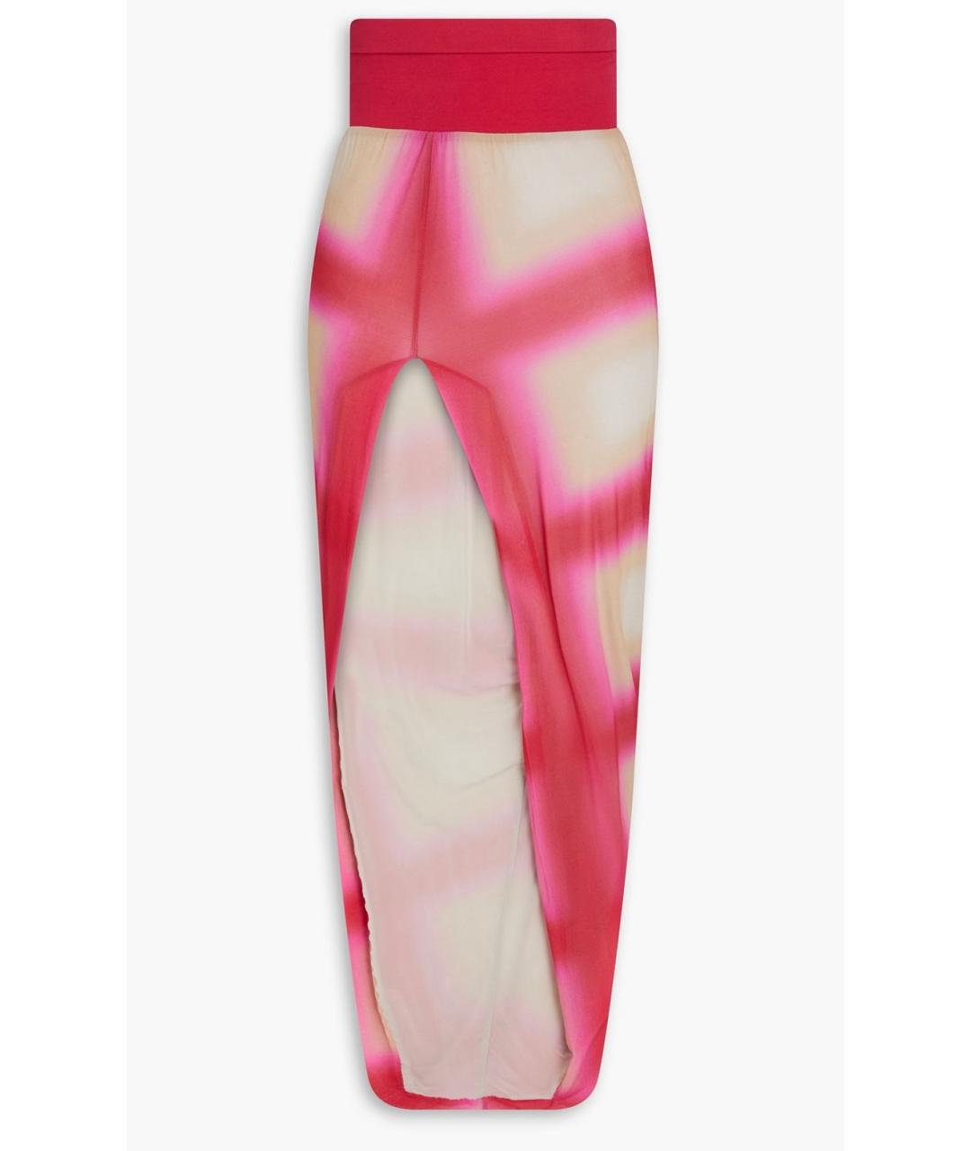 RICK OWENS Фуксия юбка миди, фото 4