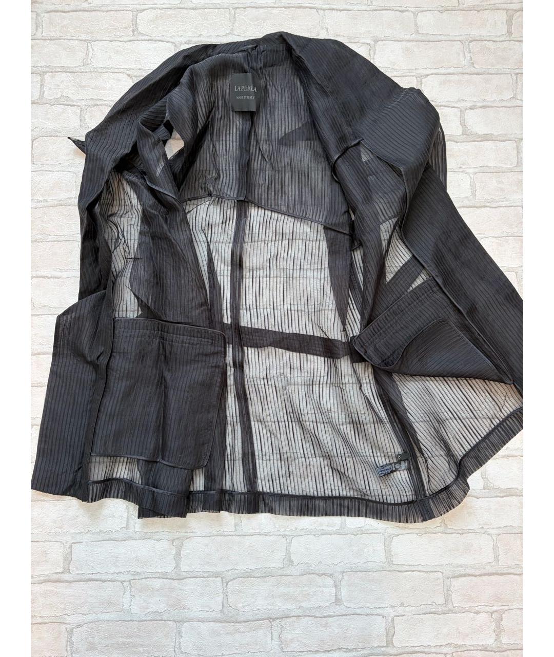 LA PERLA Черный хлопковый жилет, фото 8