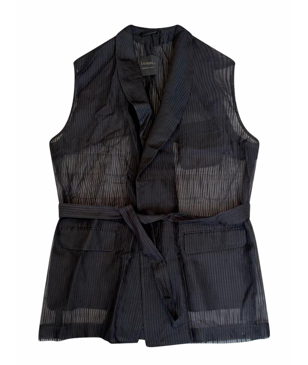 LA PERLA Черный хлопковый жилет, фото 1
