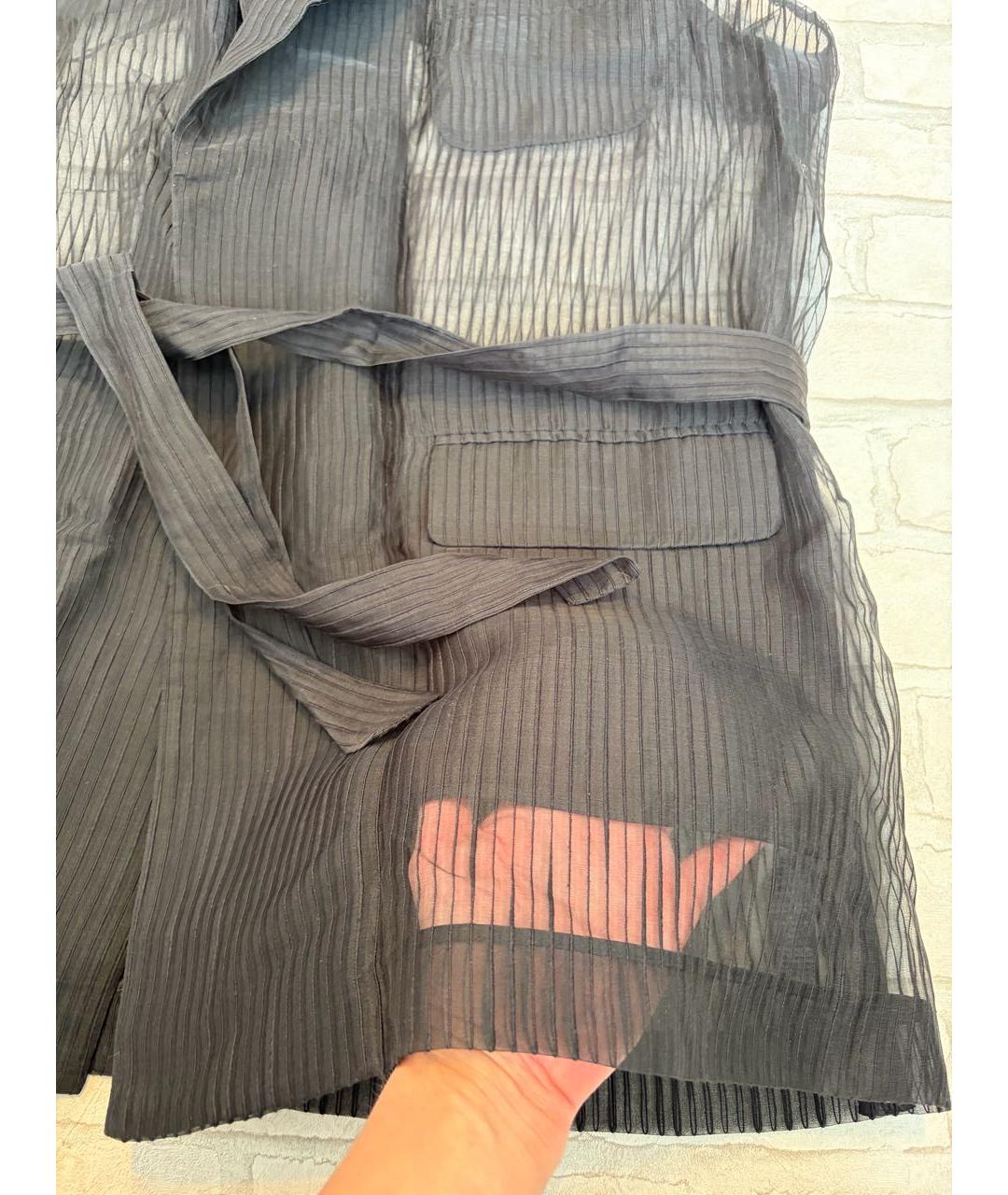 LA PERLA Черный хлопковый жилет, фото 7