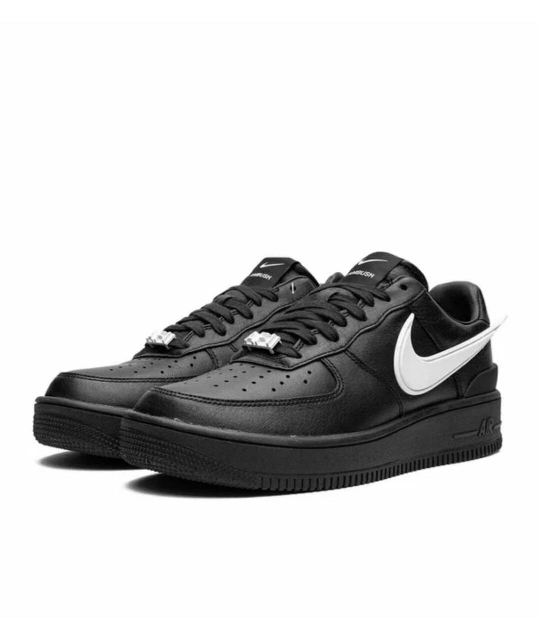 NIKE Черные кожаные кроссовки, фото 3