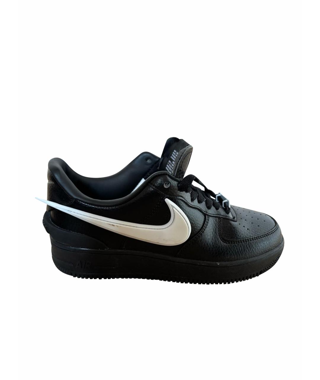 NIKE Черные кожаные кроссовки, фото 1