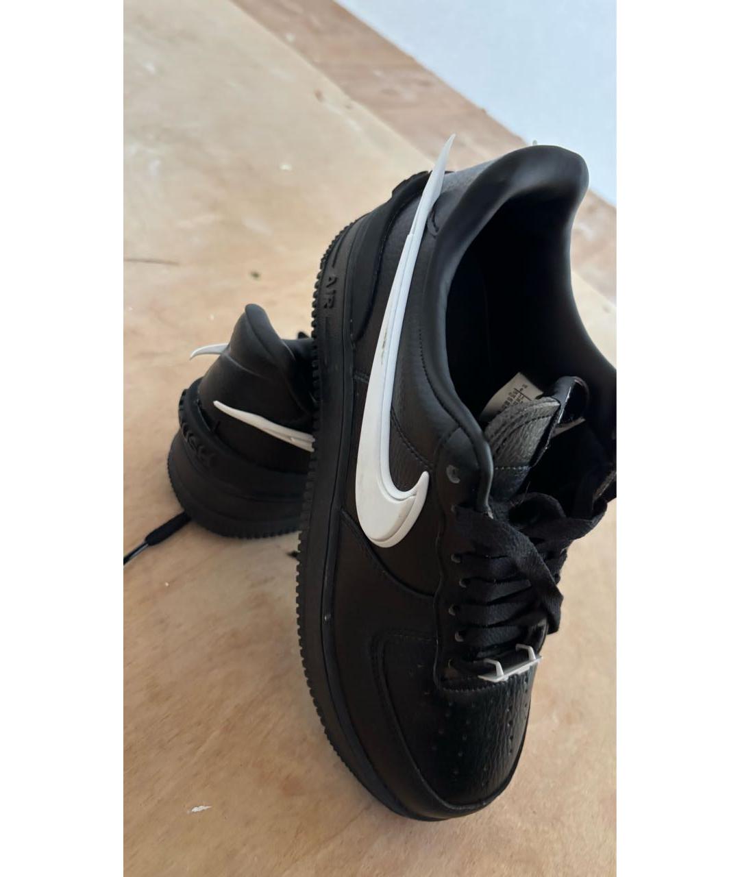 NIKE Черные кожаные кроссовки, фото 2