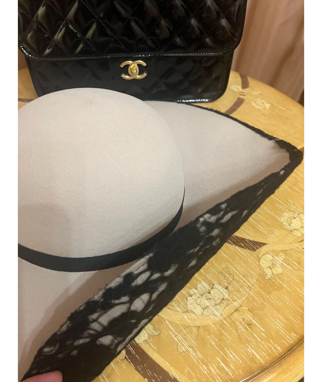 CHANEL Бежевая кашемировая шляпа, фото 3