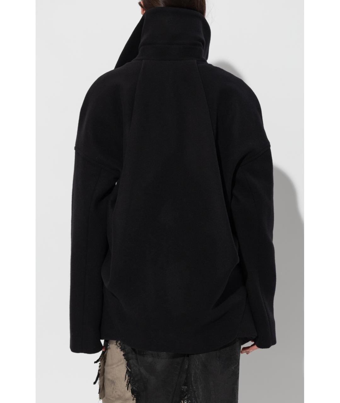 RICK OWENS Черная шерстяная куртка, фото 3