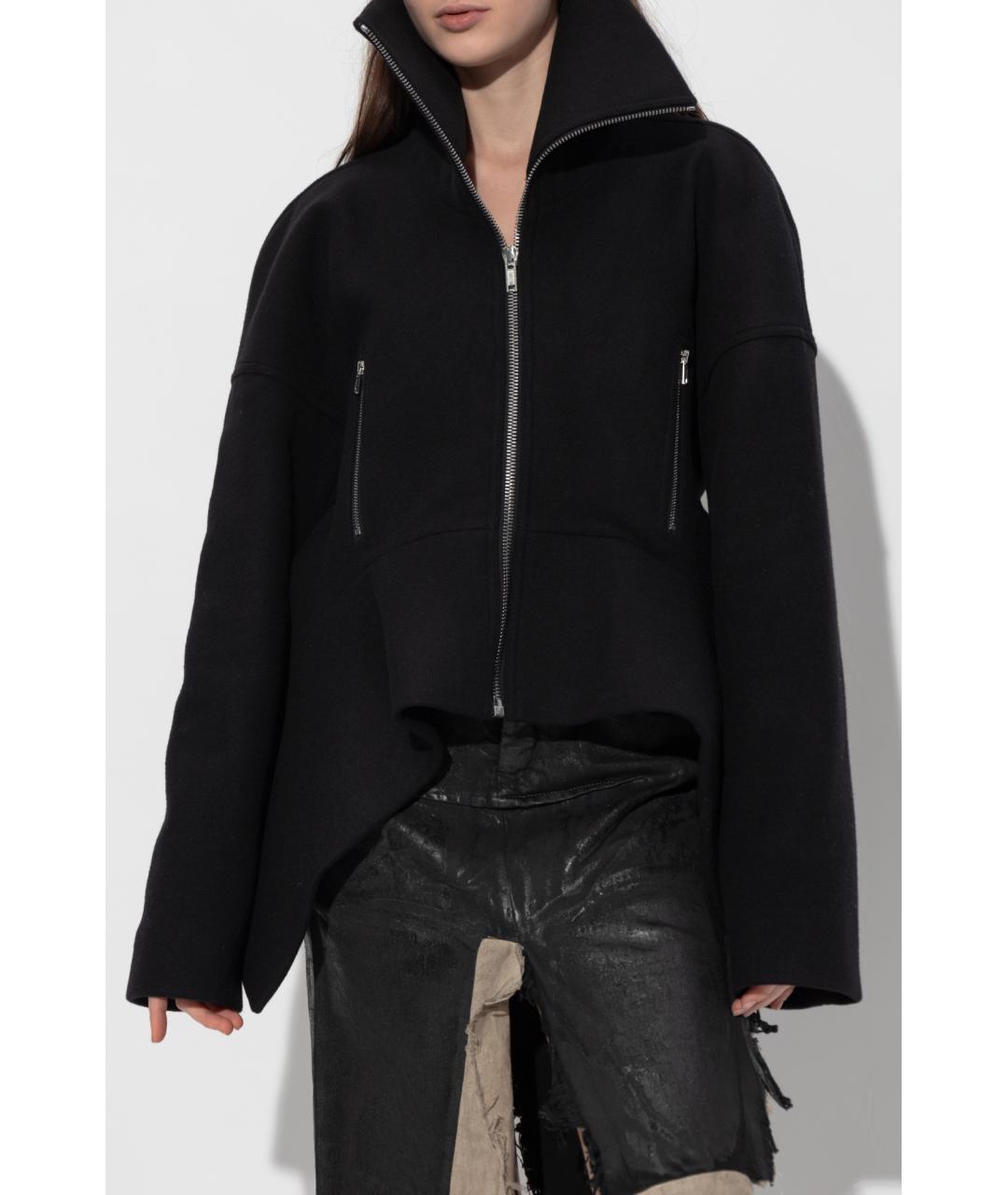 RICK OWENS Черная шерстяная куртка, фото 2