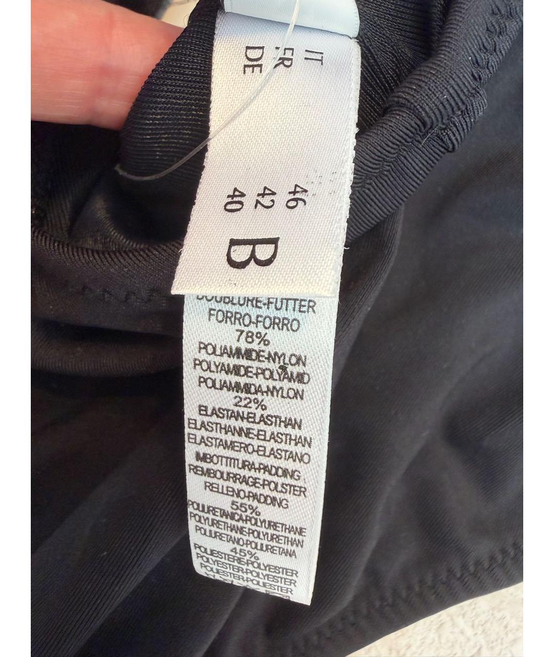 LA PERLA Черный полиэстеровый купальник, фото 5