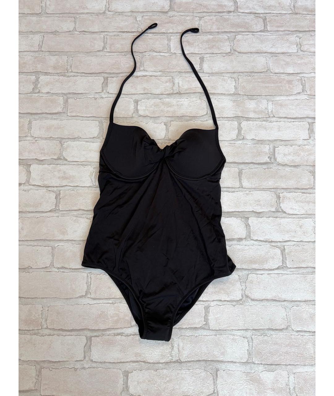 LA PERLA Черный полиэстеровый купальник, фото 8