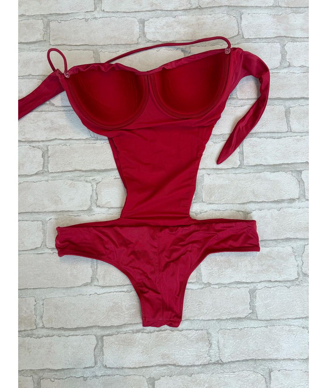 LA PERLA Красный полиэстеровый купальник, фото 3