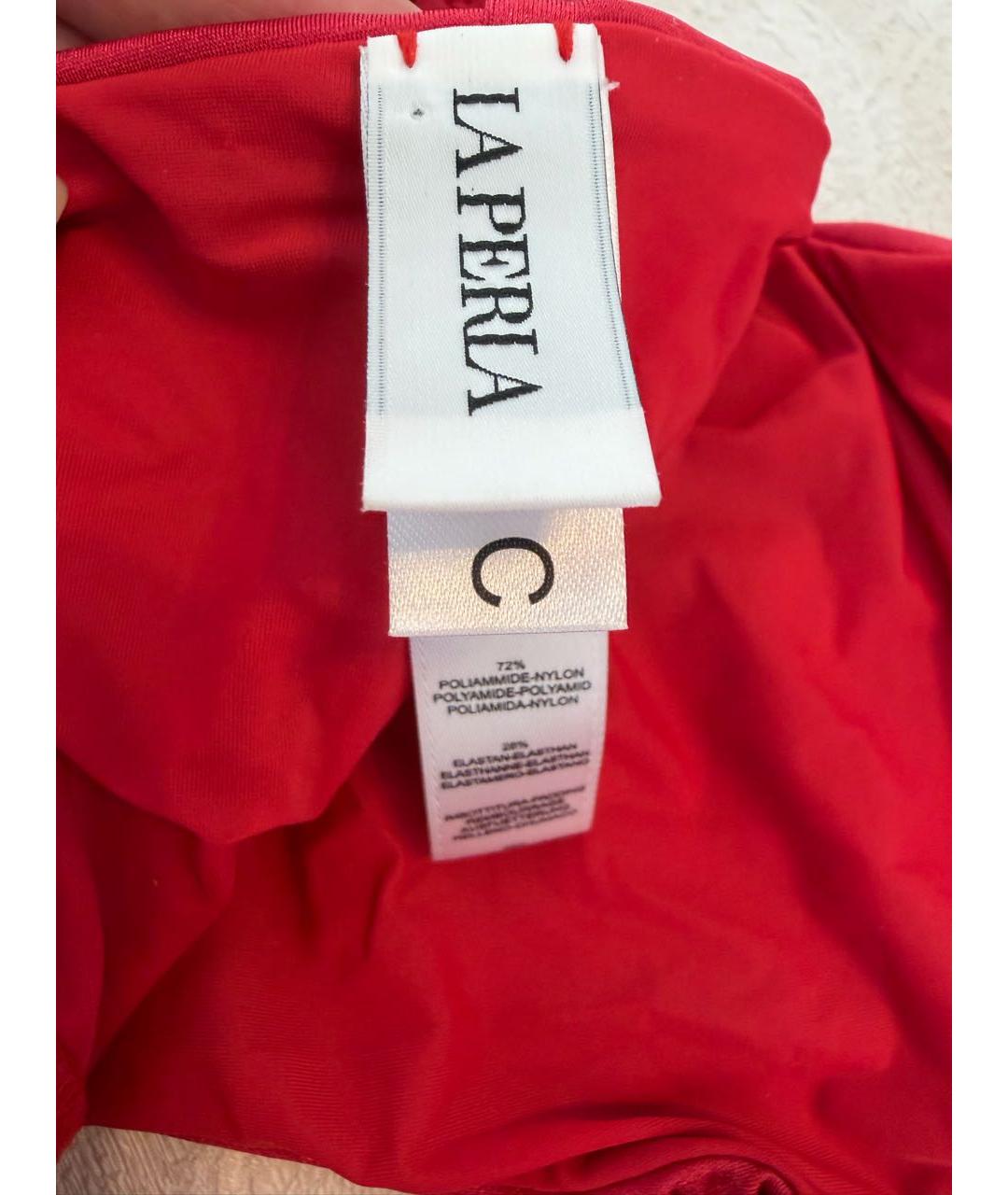 LA PERLA Красный полиэстеровый купальник, фото 6