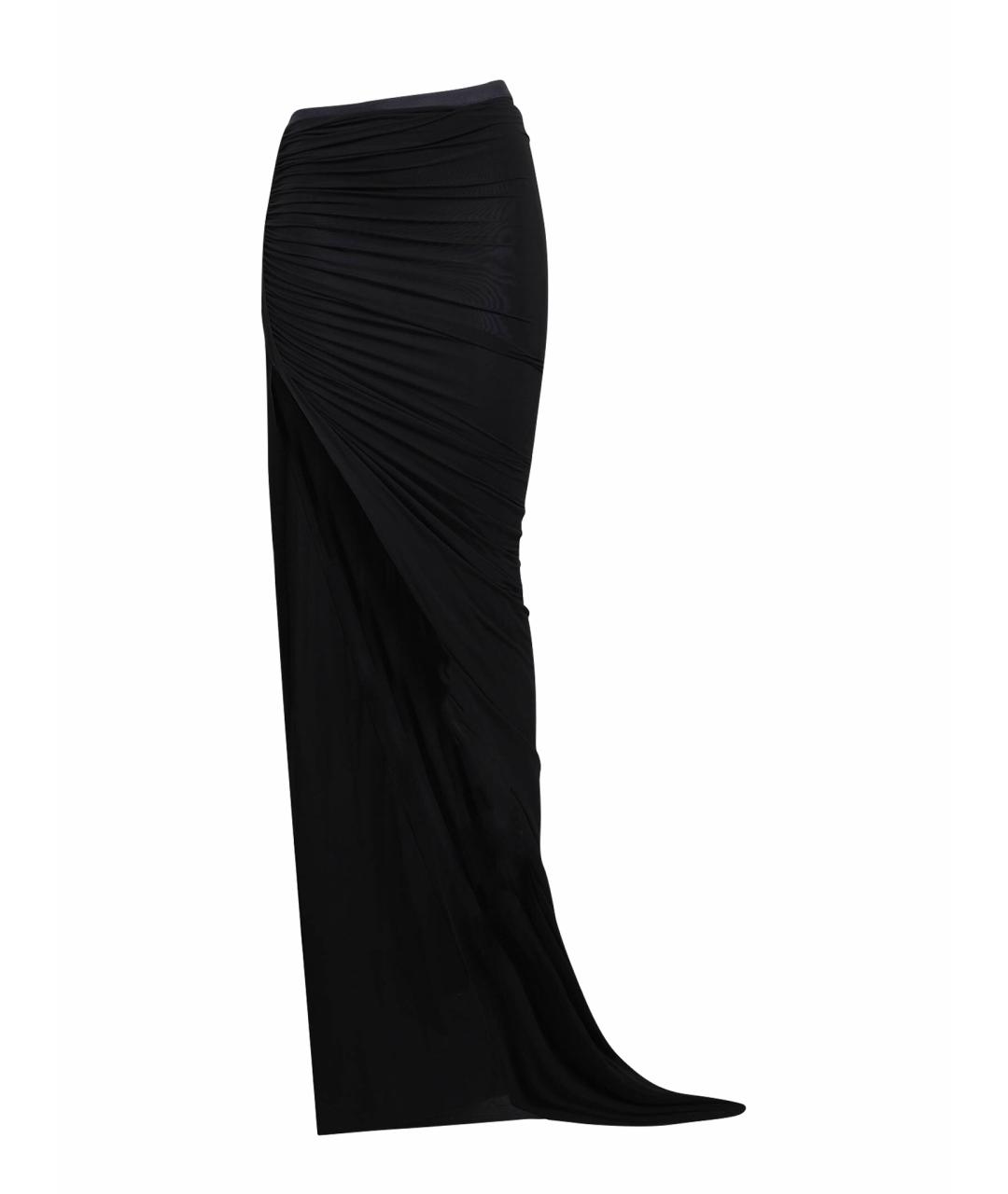 RICK OWENS Черная юбка макси, фото 1