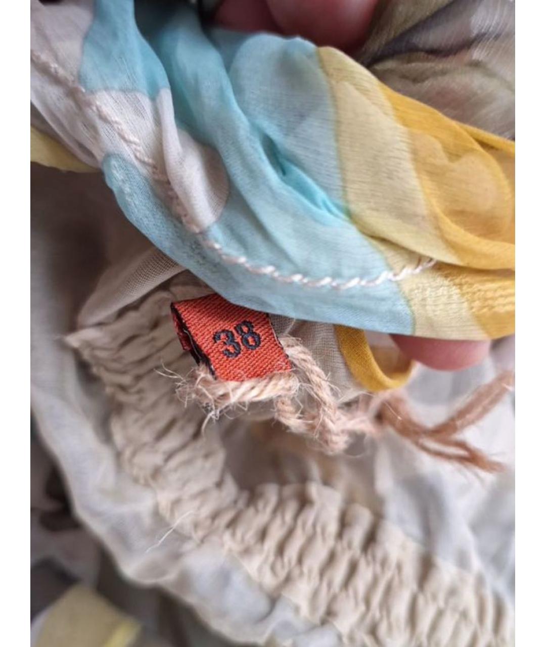 MISSONI Мульти шелковая блузы, фото 8