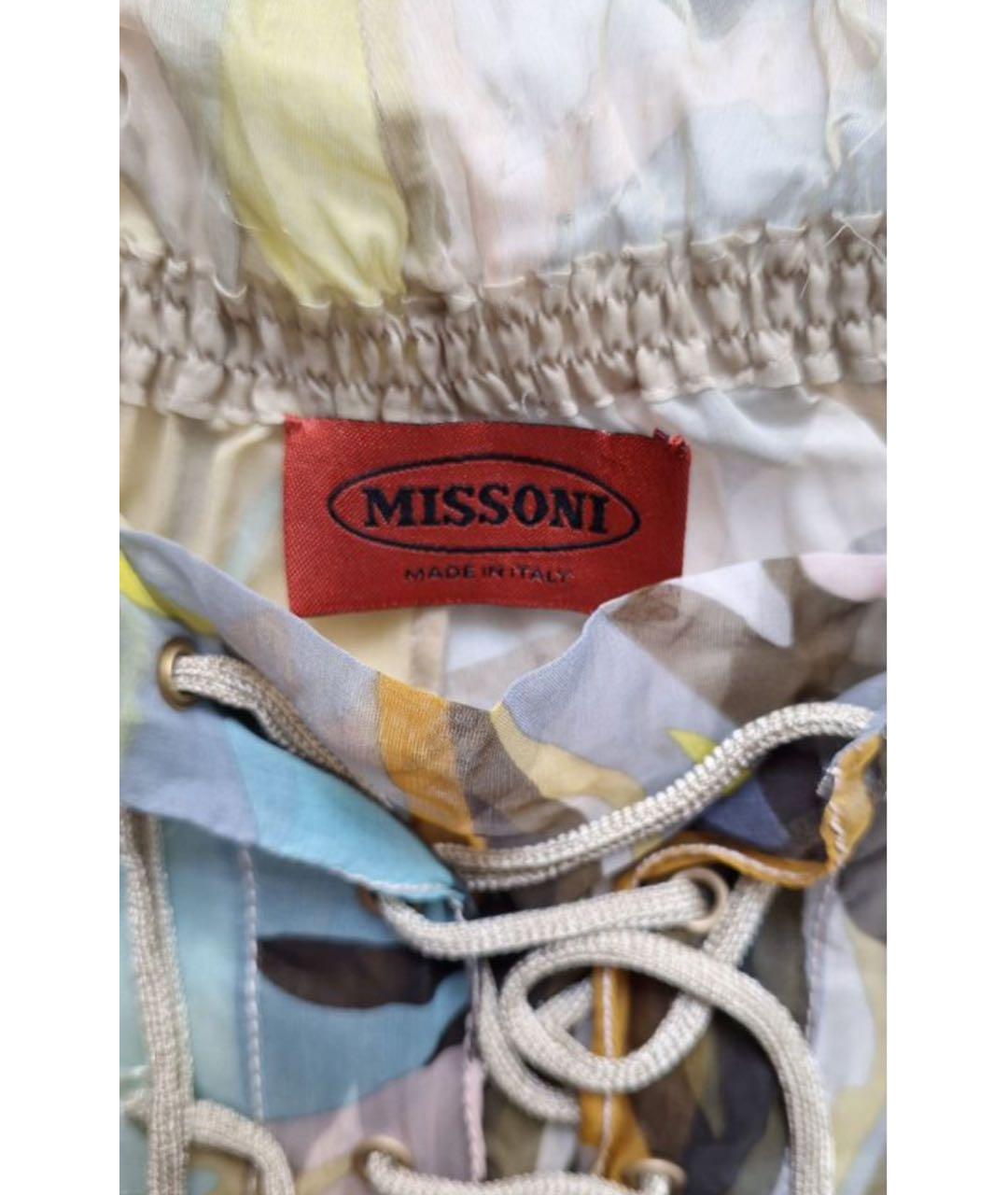 MISSONI Мульти шелковая блузы, фото 5