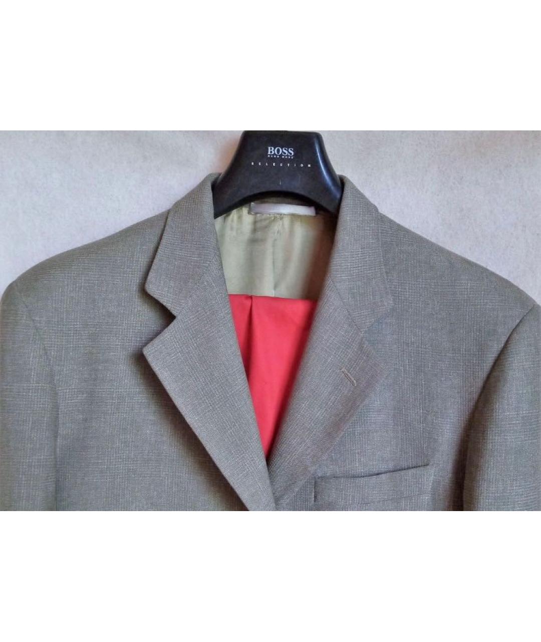 ETRO Бежевый шерстяной пиджак, фото 5