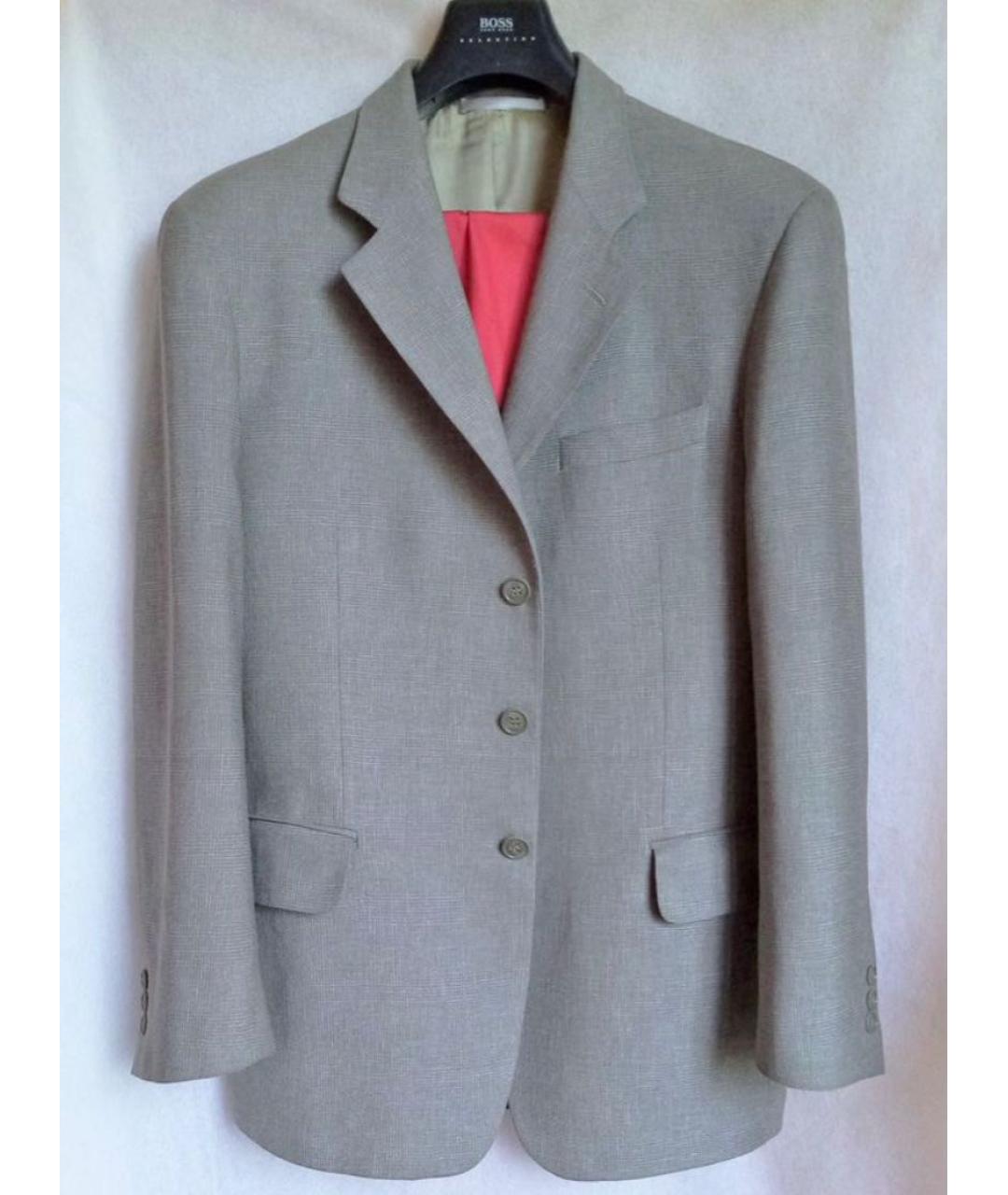 ETRO Бежевый шерстяной пиджак, фото 9