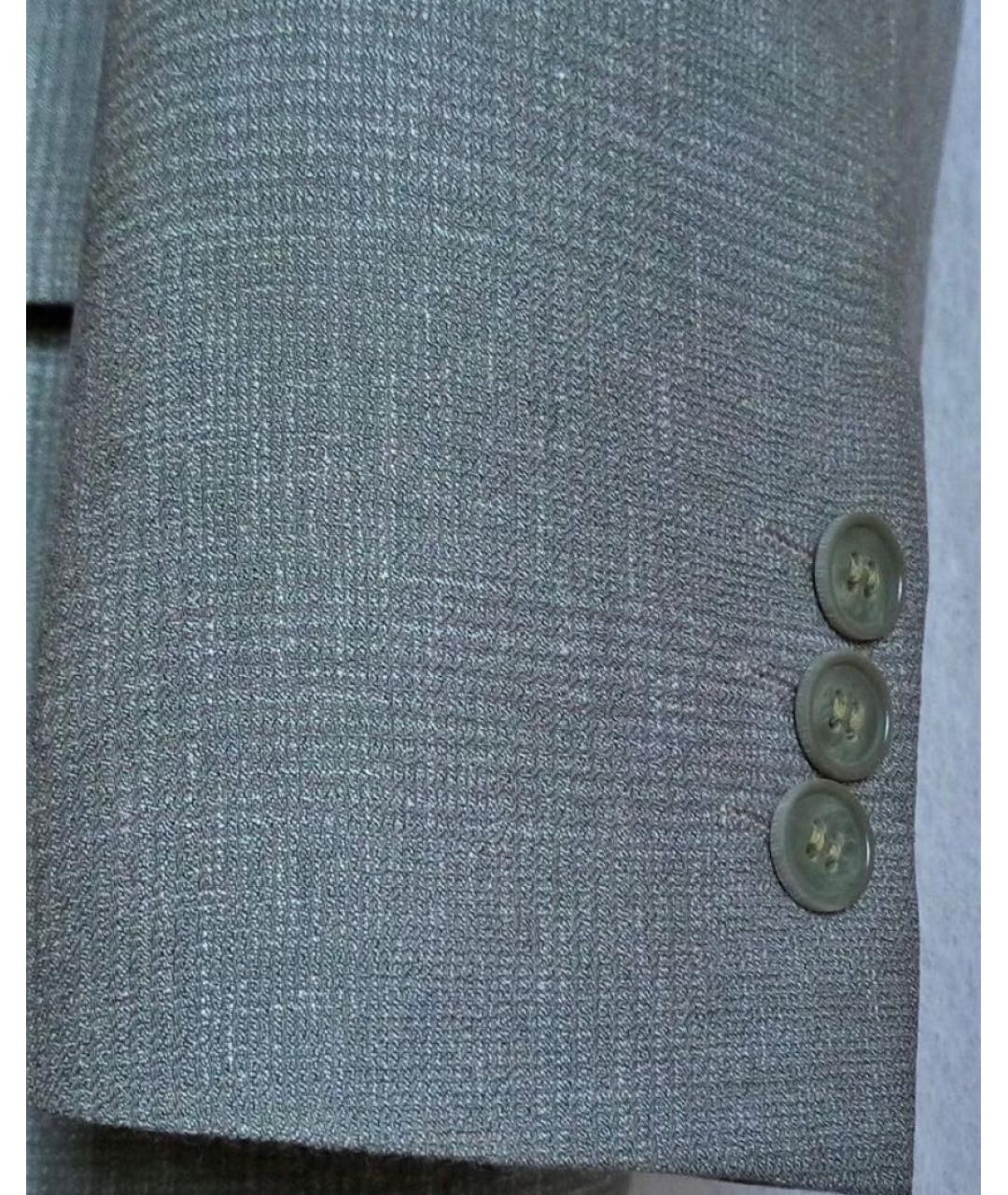 ETRO Бежевый шерстяной пиджак, фото 7