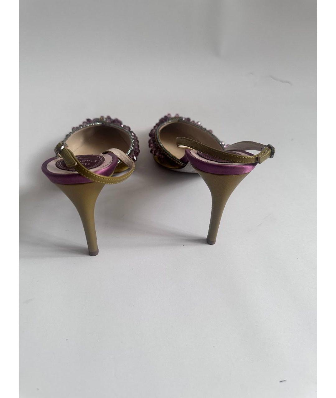 RENE CAOVILLA Мульти бархатные туфли, фото 4