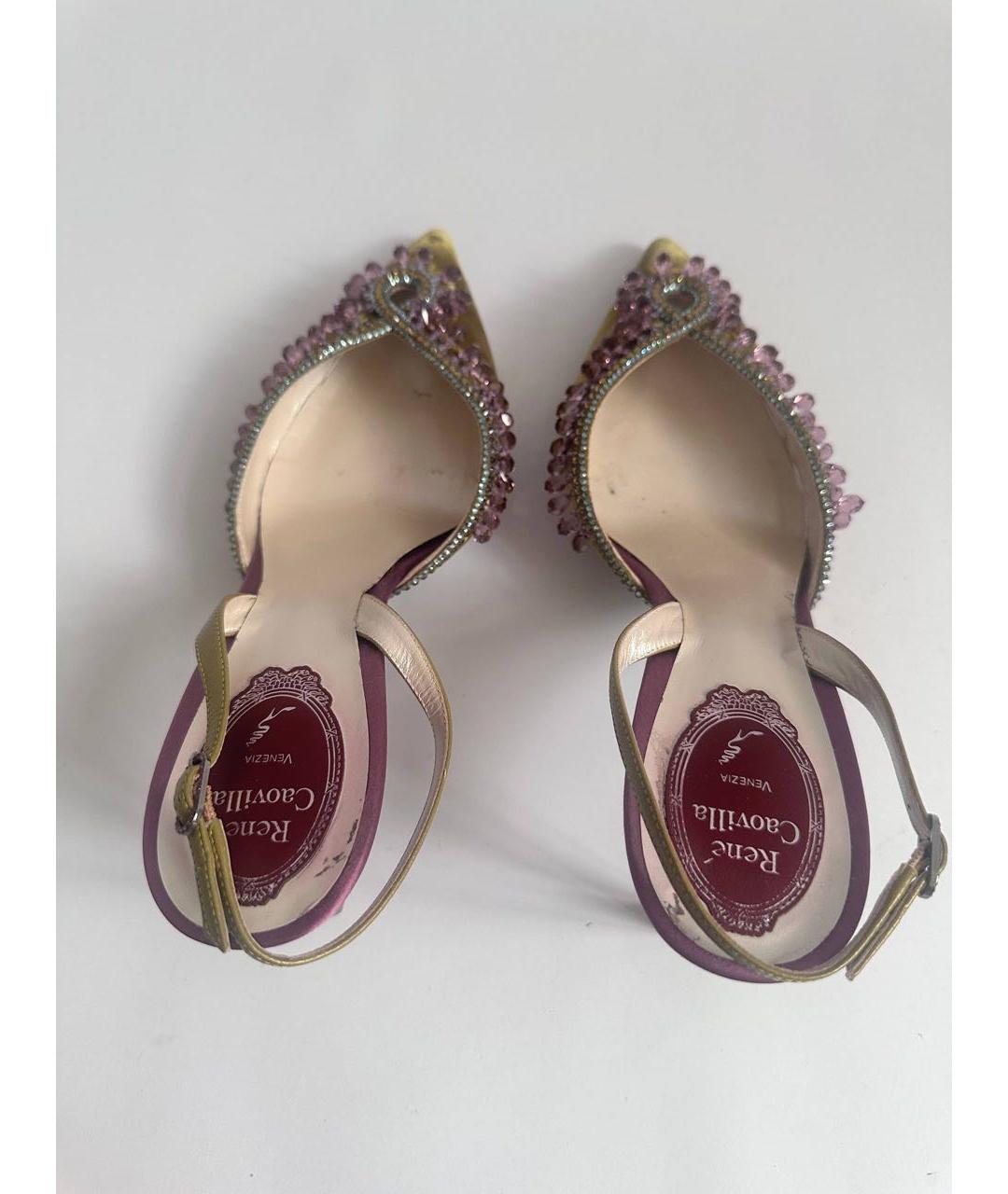 RENE CAOVILLA Мульти бархатные туфли, фото 3