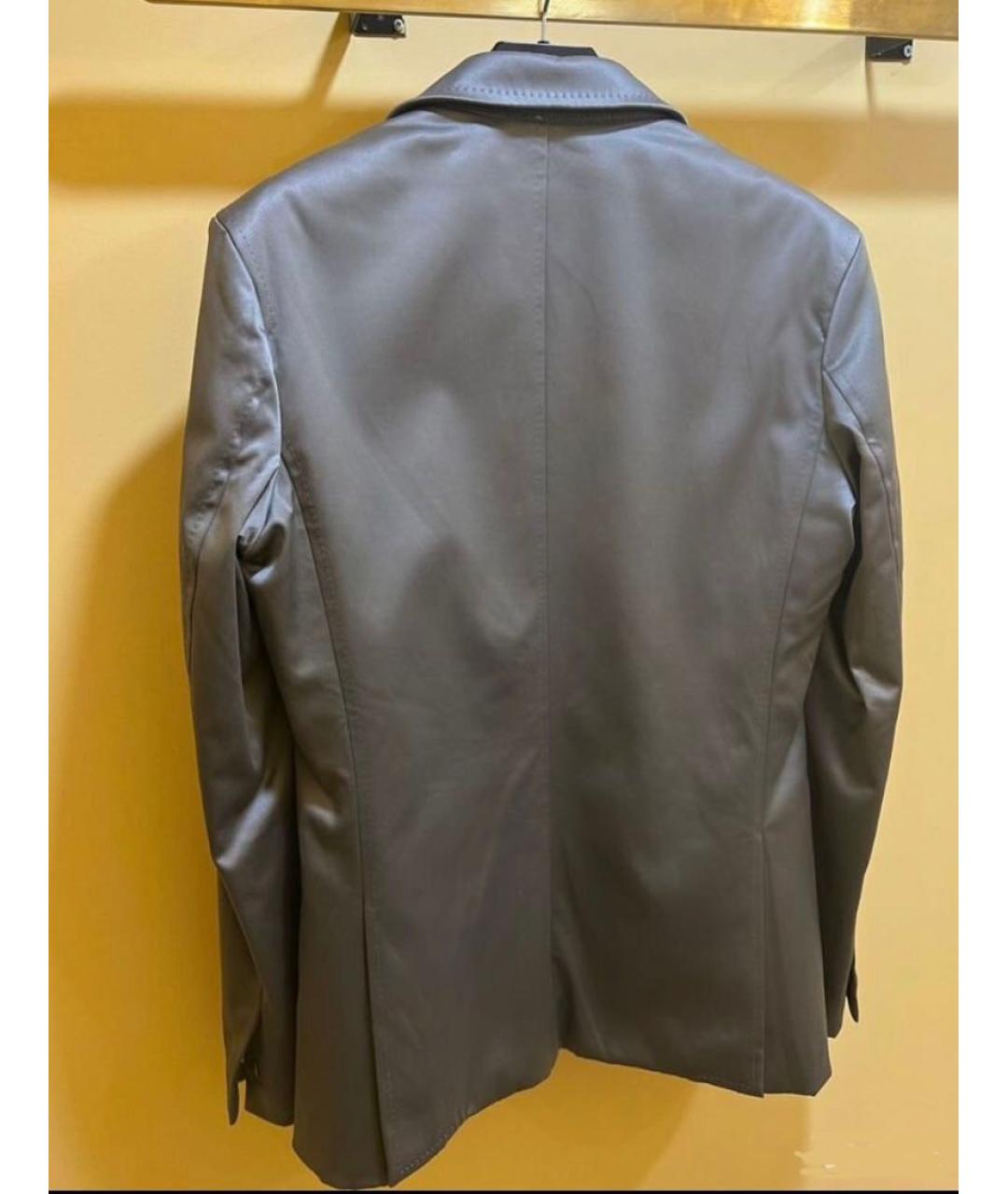 DSQUARED2 Серый хлопковый пиджак, фото 2