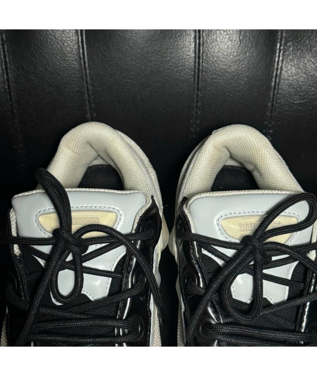 ADIDAS X RAF SIMONS Белые текстильные низкие кроссовки / кеды, фото 8