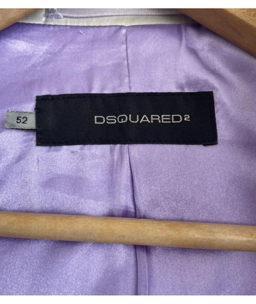 DSQUARED2 Серебрянный хлопковый пиджак, фото 4