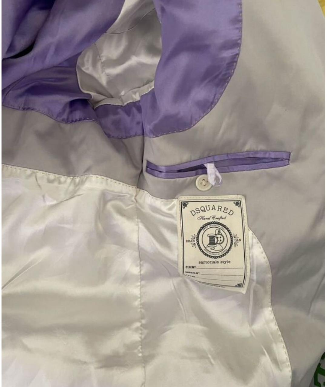 DSQUARED2 Серебрянный хлопковый пиджак, фото 3