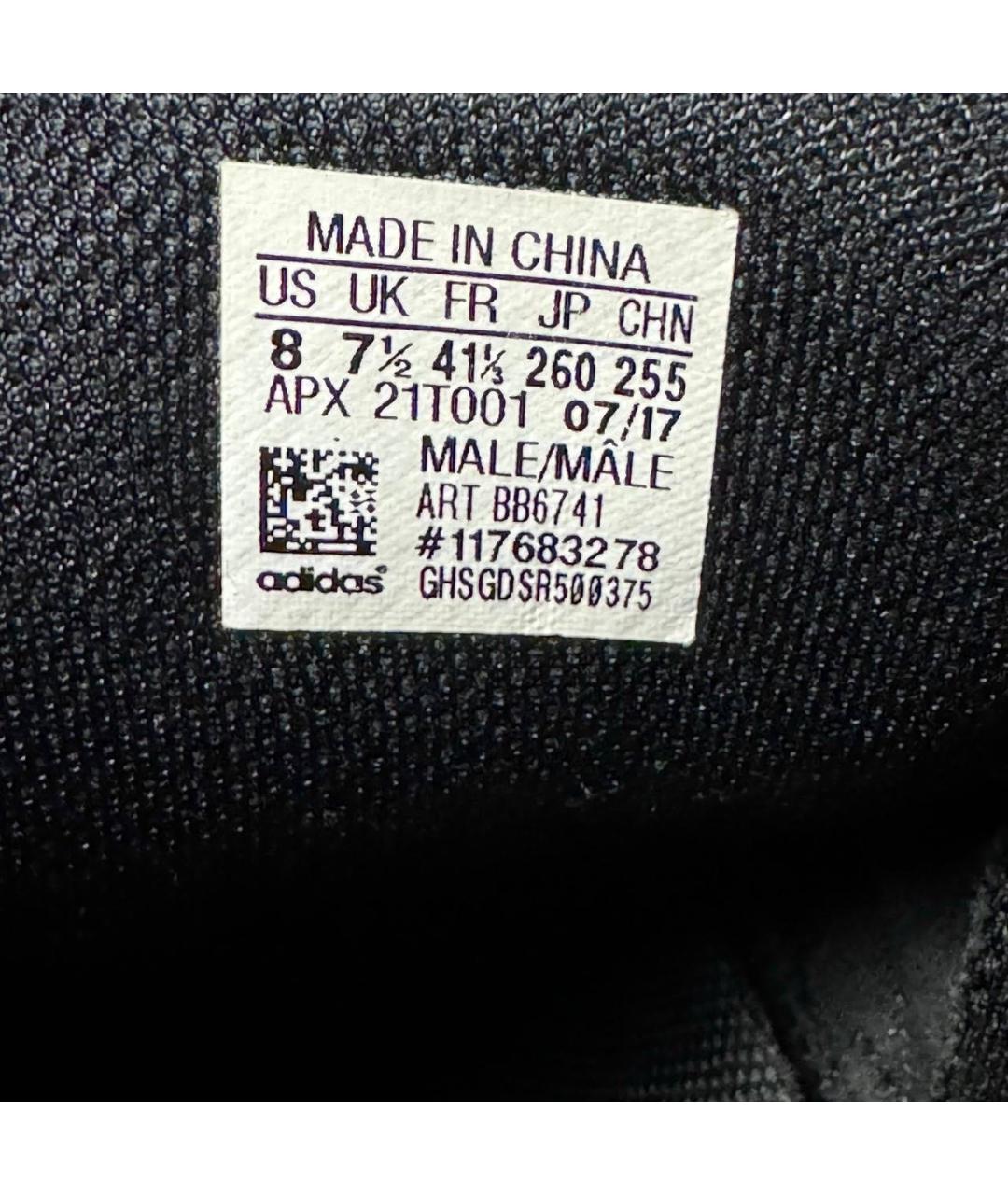 ADIDAS X RAF SIMONS Черные кожаные низкие кроссовки / кеды, фото 6