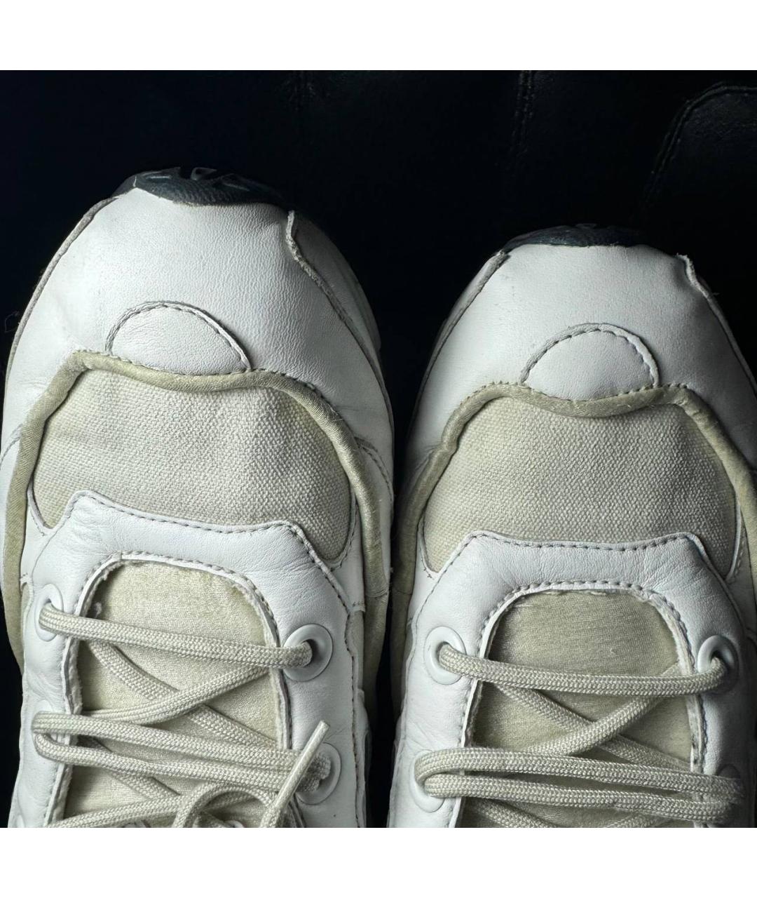 ADIDAS X RAF SIMONS Белые кожаные низкие кроссовки / кеды, фото 8