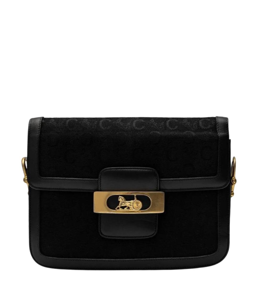 CELINE Черная тканевая сумка через плечо, фото 1