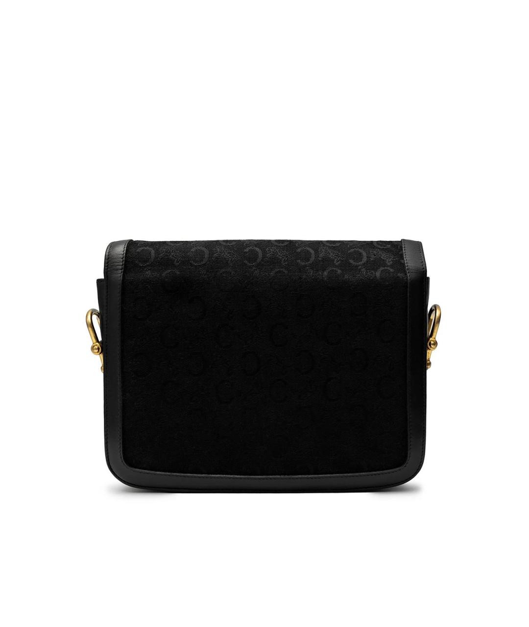 CELINE Черная тканевая сумка через плечо, фото 2