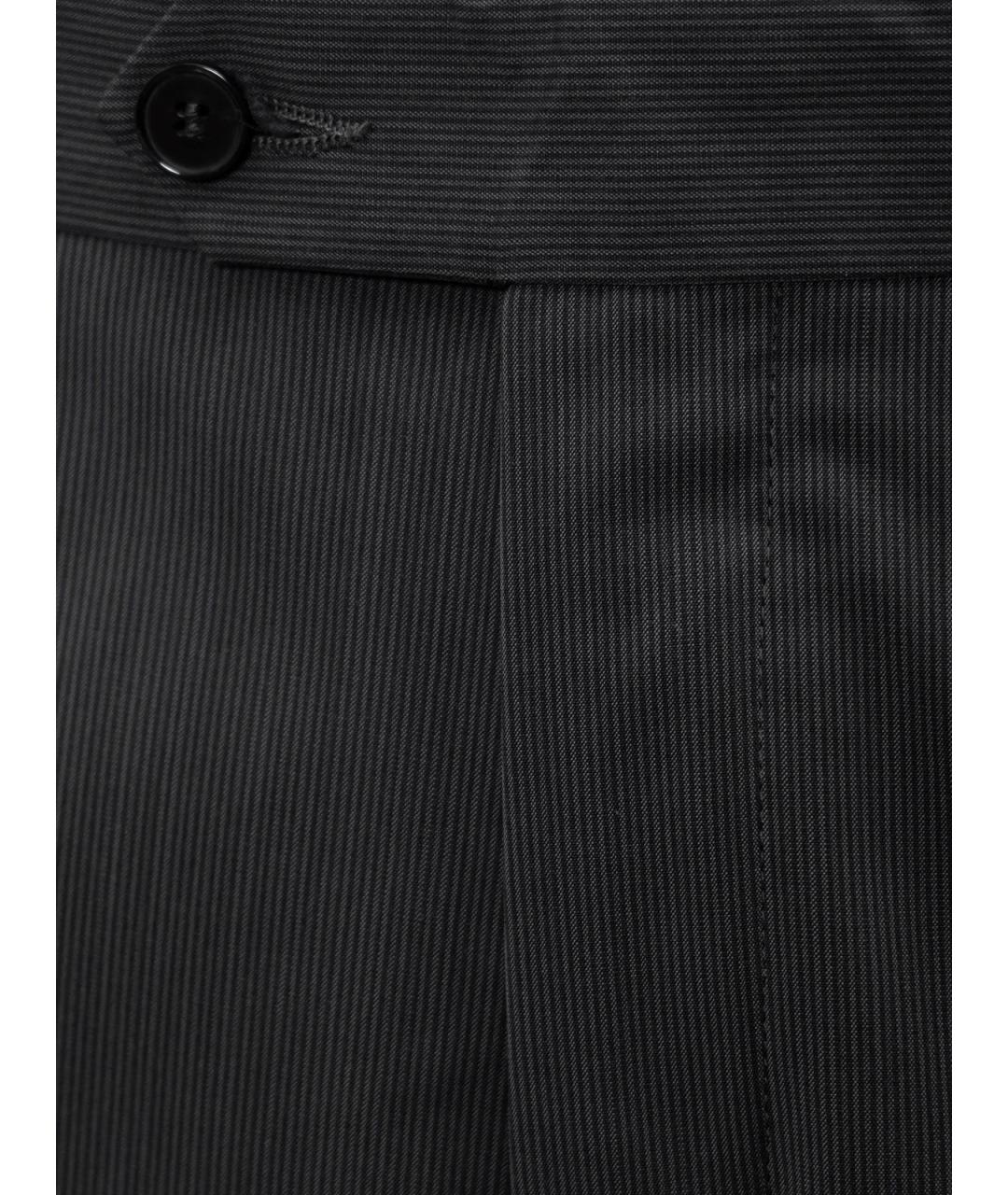 DOLCE&GABBANA Серые шерстяные прямые брюки, фото 3