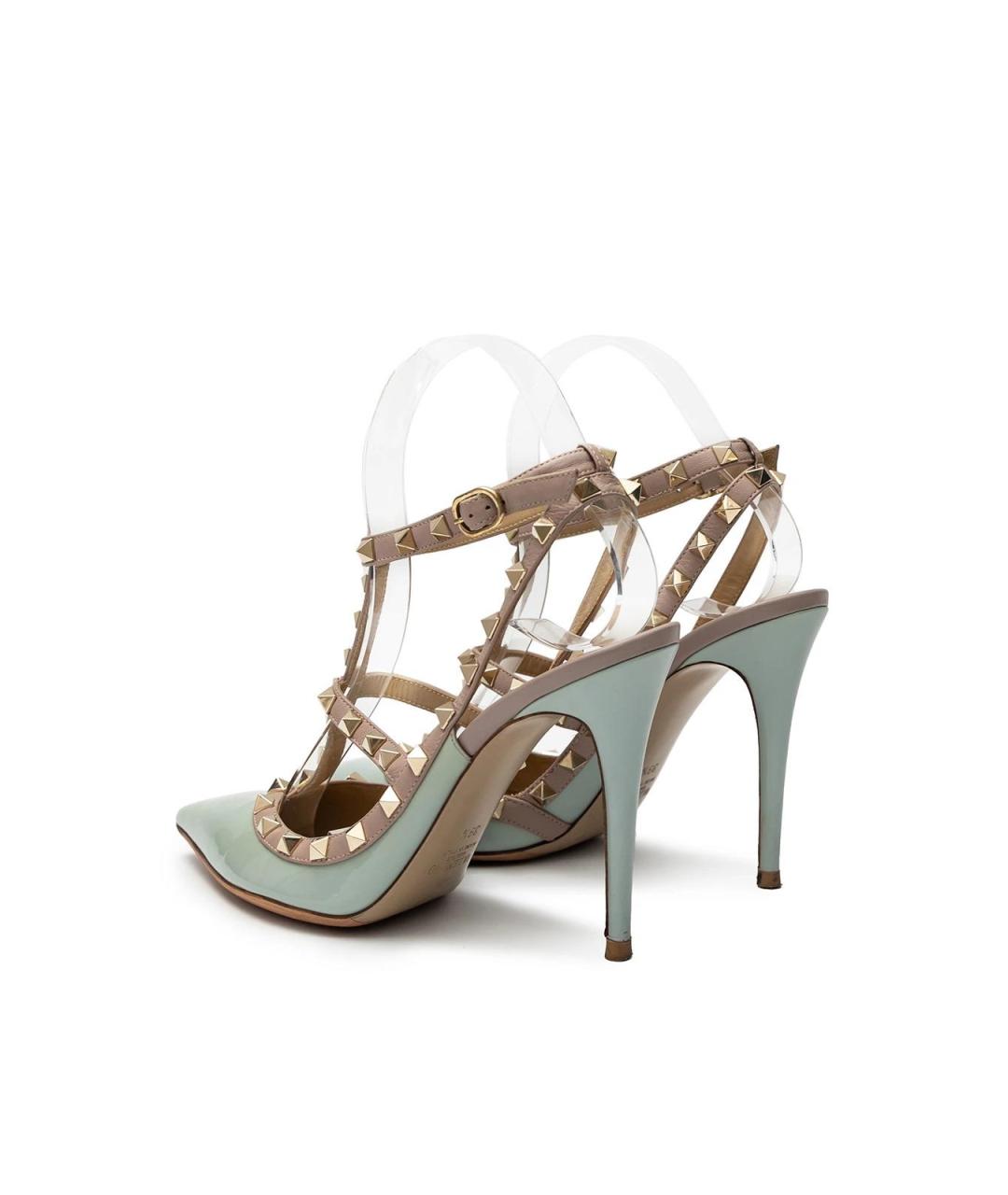 VALENTINO Голубые туфли из лакированной кожи, фото 3