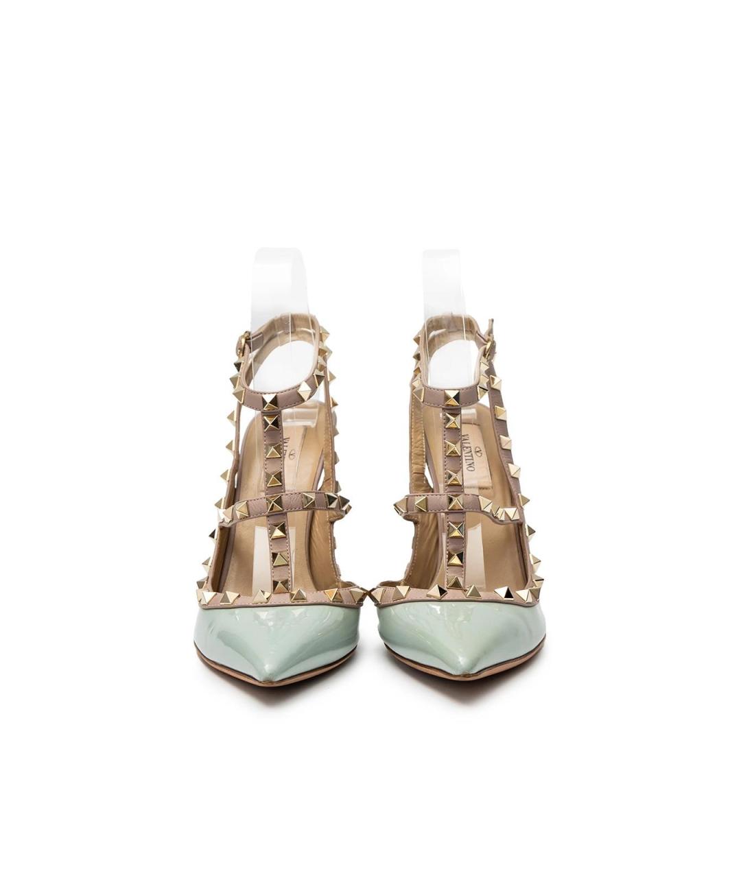 VALENTINO Голубые туфли из лакированной кожи, фото 4